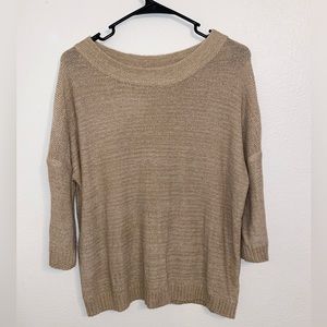 Tan Long Sleeve Light Sweater